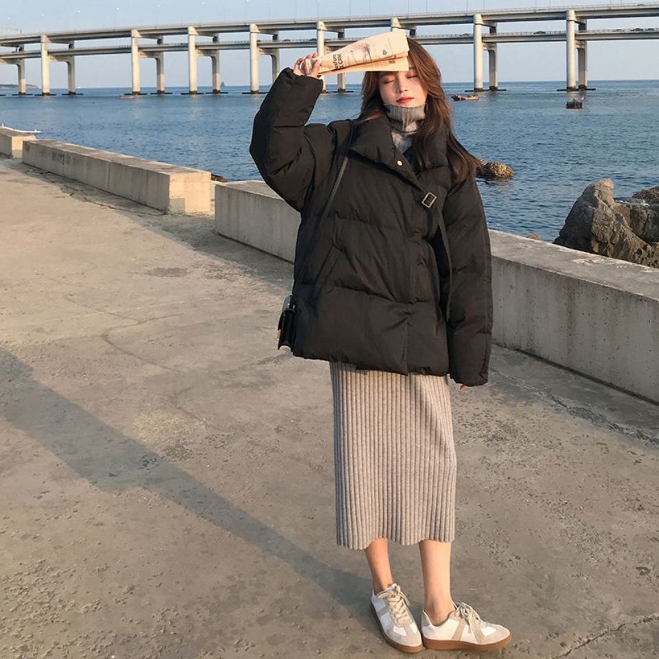 Áo Khoác Dáng Rộng Thiết Kế Mới Thời Trang Mùa Đông Theo Phong Cách Hàn Quốc Cho Nữ
