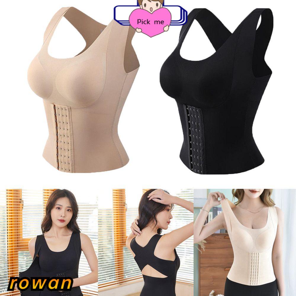 Áo nịt ngực phối dây chéo không gọng giảm mỡ làm thon gọn vùng bụng có đệm ngực nhiều màu tùy chọn cho nữ