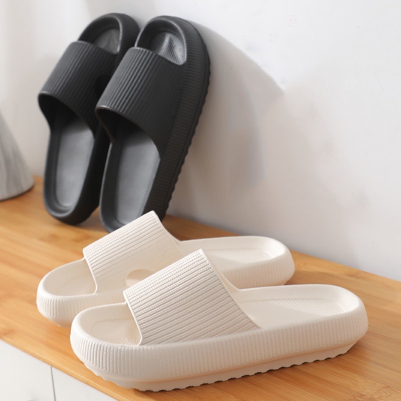 [LOẠI 1 - ĐẾ DÀY 4 CM - CHỌN NHIỀU MÀU] Dép nữ quai ngang đế bánh mì, dép bánh mì siêu êm đi trong nhà, đi chơi DBM04
