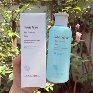 Nước hoa hồng Innisfree Bija Trouble SKin Cho Da Mụn