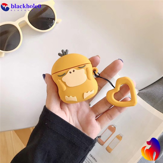 BH 3d Hearphone Case Cute Cartoon Duck Silicone Protective Case Compatible For Airpods 1/2 Universal Pokemon Shockproof