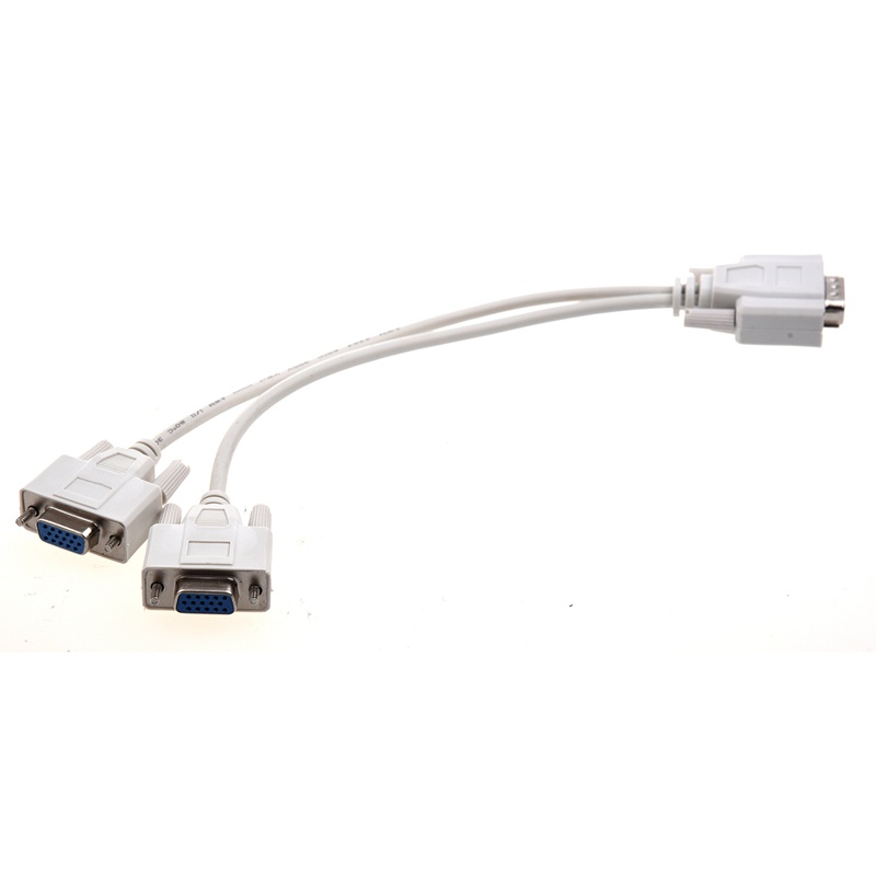 Mới 1 Dây Cáp Chia Cổng Pc Sang 2 Cổng Vga Video