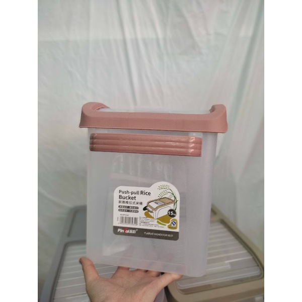 Thùng nhựa đựng gạo thông minh 10kg đa năng đựng ngũ cốc có bánh xe,thùng đựng gạo 15kg