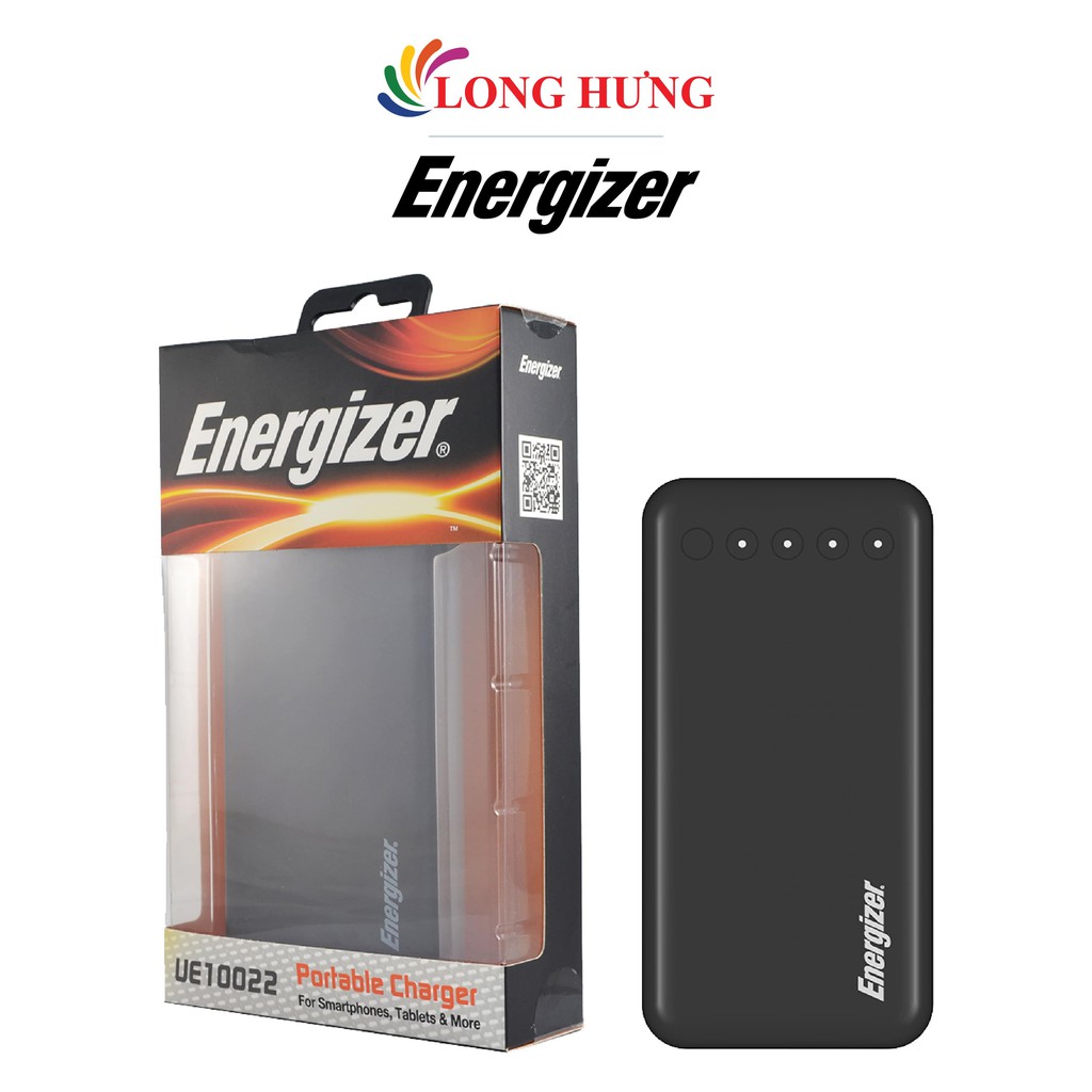 Sạc dự phòng Energizer 10000 mAh UE10022 - Hàng chính hãng