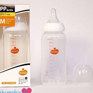[CHÍNH HÃNG] Bình sữa wesser pp cổ hẹp 250ml