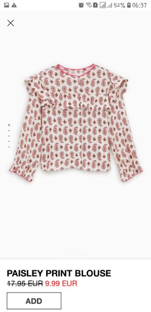 Áo sơ mi kiểu Zara