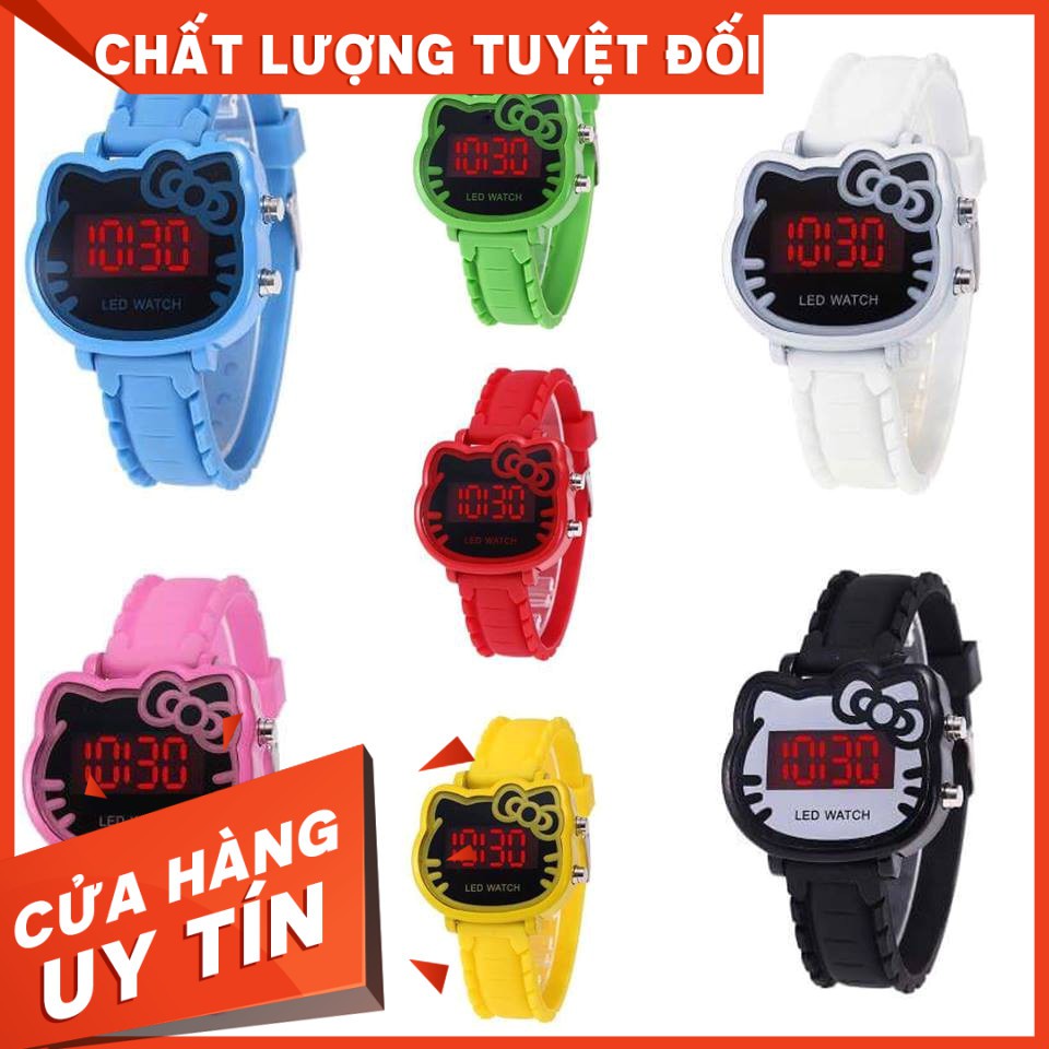 [HOT]Đồng hồ thời trang trẻ em điện tử led Hello KittyCÒN HÀNG