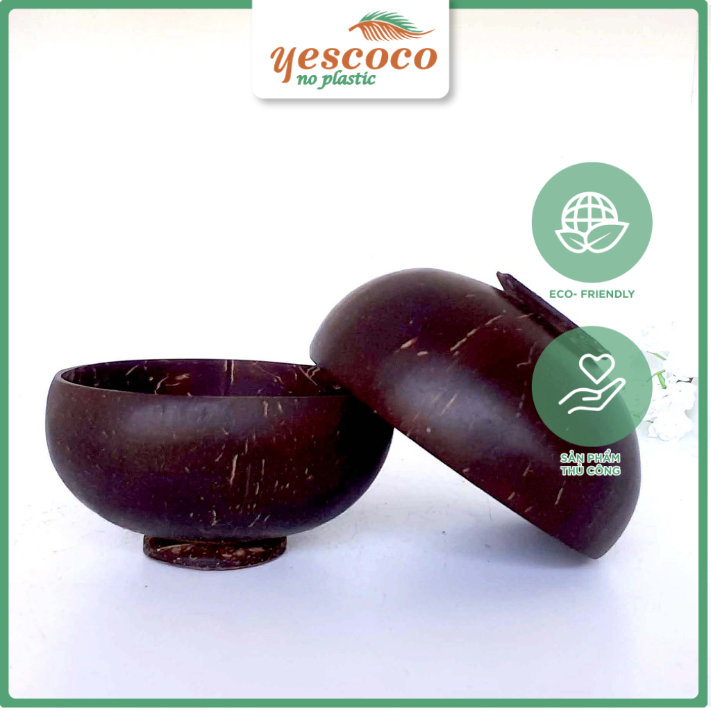 Bát Gáo Dừa Có Đế| YESCOCO XƯỞNG SẢN XUẤT