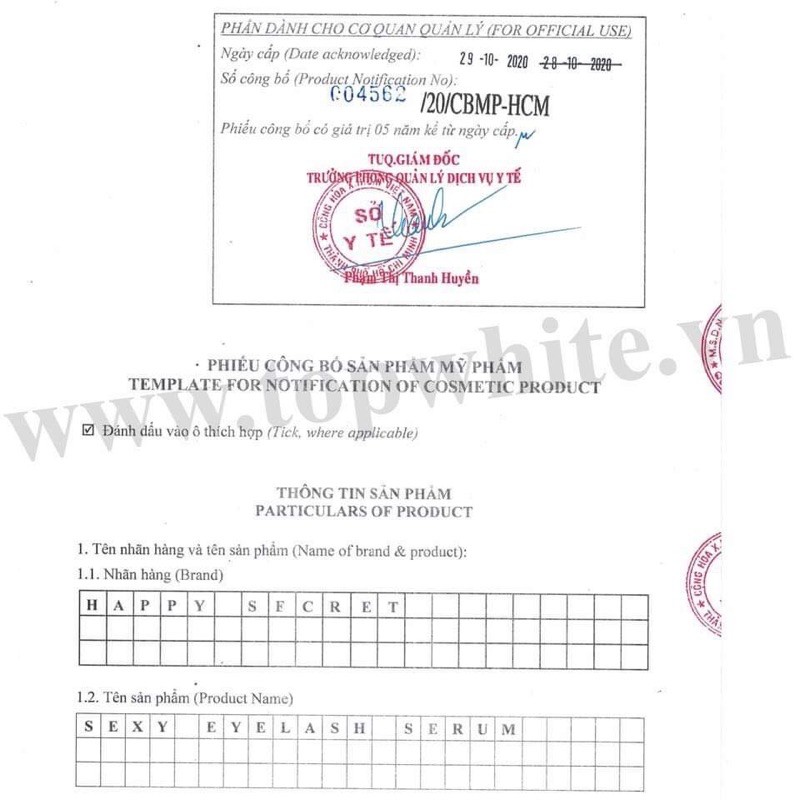 Dưỡng dài mi Topwhite