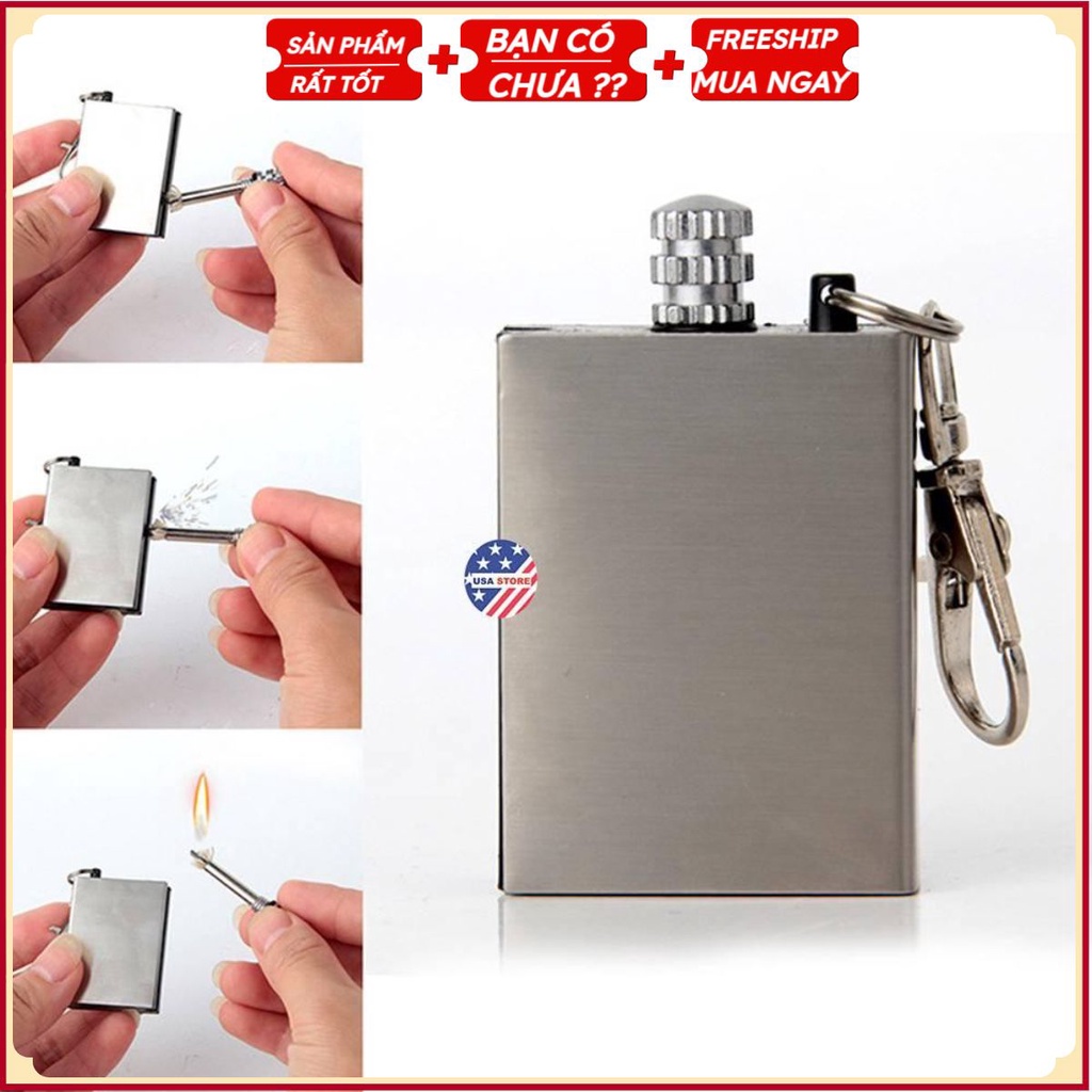 Dụng Cụ ĐÁNH ĐÁ LỬA Phượt Cắm Trại