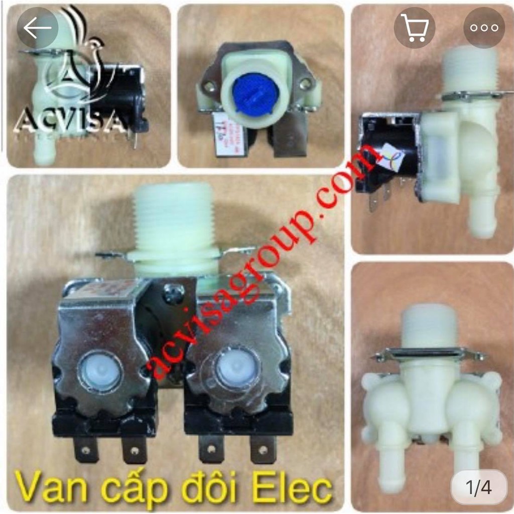 Van cấp nước đôi máy giặt Sanyo, Samsung, Toshiba, Electrolux, Panasonic
