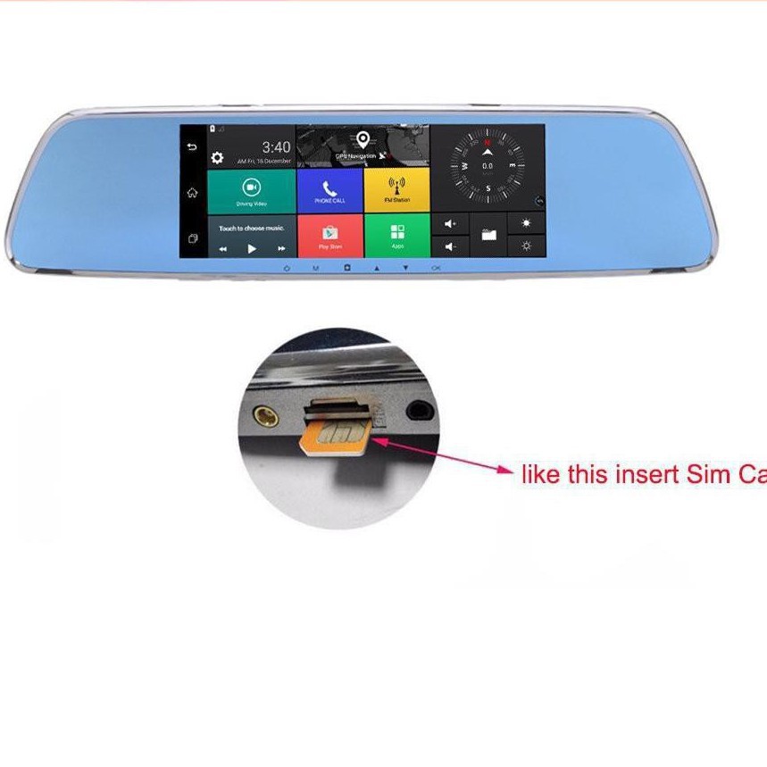 [RẺ SỐ 1 SHOPEE] Camera hành trình kẹp gương Android/GPS/3G/4G/wifi đa năng cao cấp JC900 . | BigBuy360 - bigbuy360.vn