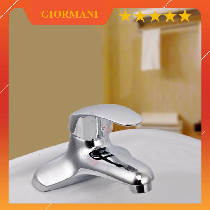 Vòi lavabo rửa mặt nóng lạnh hai lỗ cao cấp SNL44 tặng đôi dây cấp nước inox