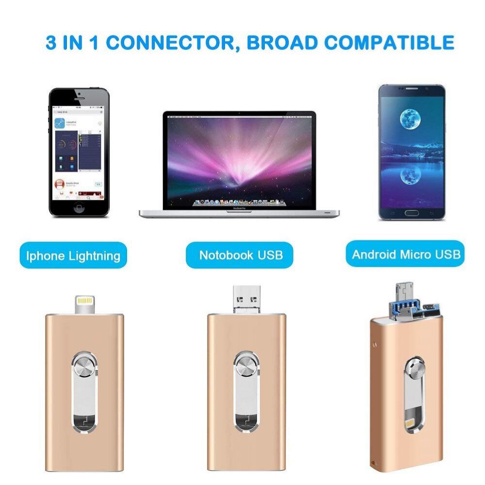 Usb Otg 4 Trong 1 512gb Cho Iphone