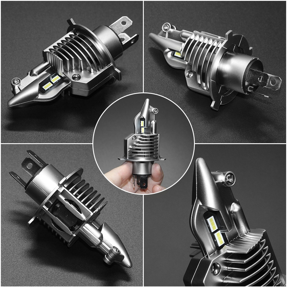 1 Cặp Đèn Pha Chống Sương Mù H4 9003 Hb2 72W 12V 24V 6000K Cho Xe Hơi Xe Máy