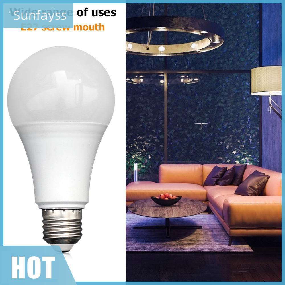 Bóng đèn LED 5-12W E27 SMD5730 180-240V cảm biến chuyển động thông minh PIR ánh sáng trắng tắt/ mở tự động cho nhà cửa