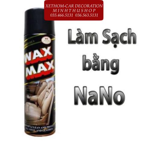 Xịt Bóng Đồ Da - Nội Thất Ô Tô Wax Max 100% nhập khẩu từ Thái Lan