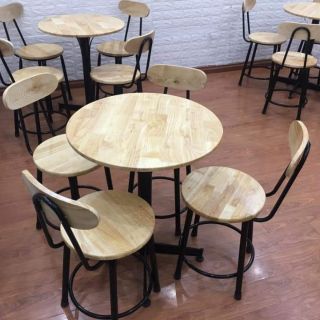 Ghế cà phê gỗ cao su ( HÀNG CHUẨN _ LOẠI 1 )Ghế gỗ cà phê. Mới 100%