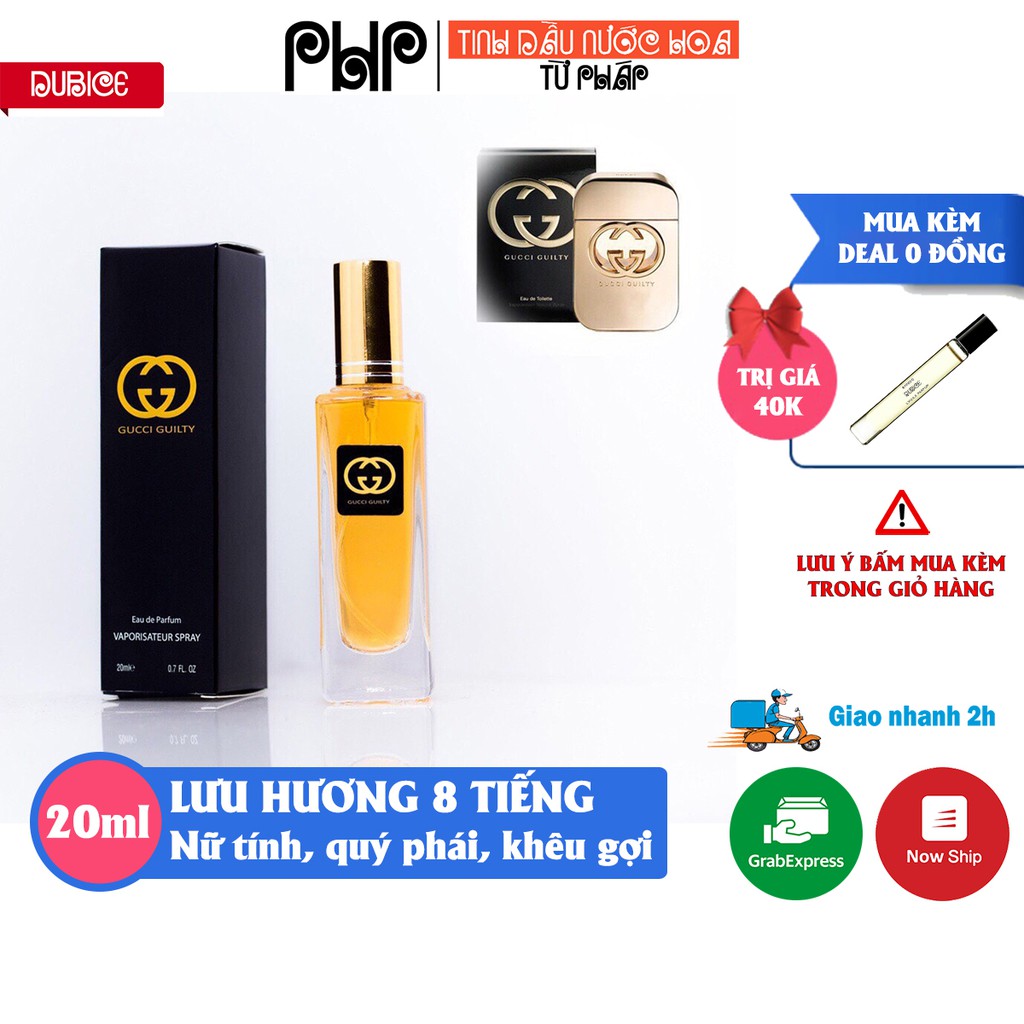 [Lưu hương 8 tiếng] Nước hoa nam nữ 5D 20ml tổng hợp 20 mùi hàng cao cấp, chiết mini