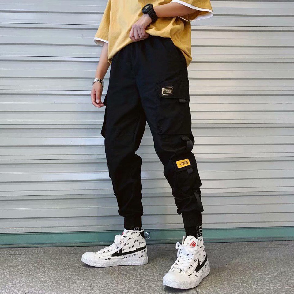 Quần Jogger Kaki Nam Nữ Túi Hộp Unisex Chất Dày Dặn