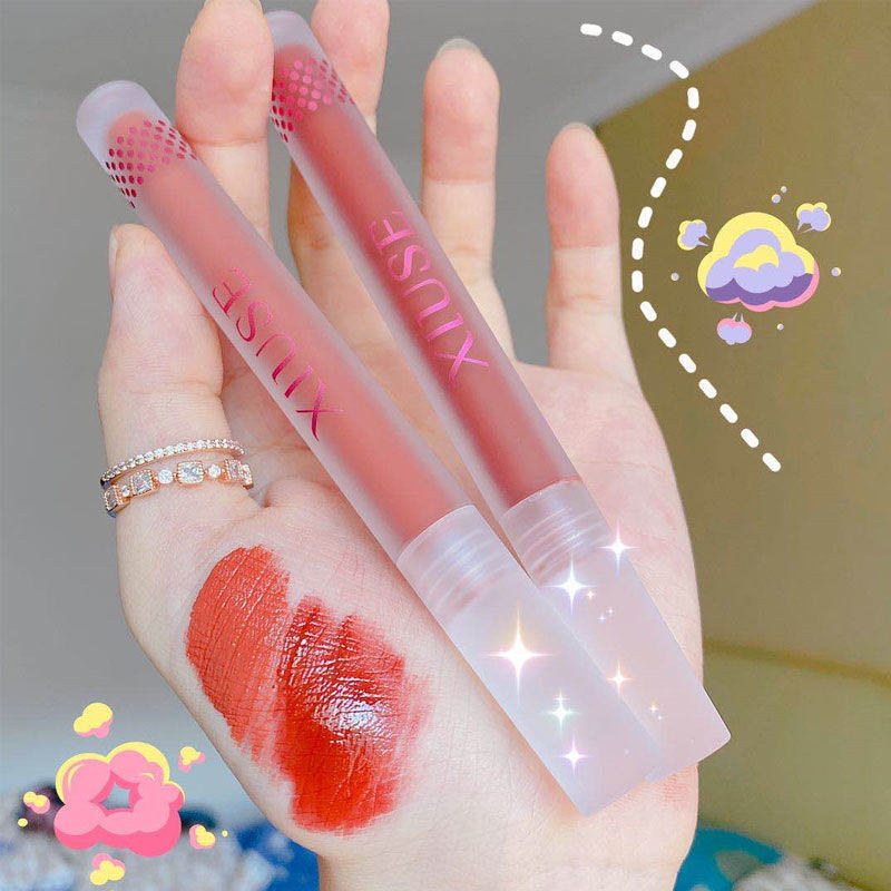 [Hàng mới về] Son kem lì Popsicle tone màu đỏ mận caramel không thấm nước không phai không dính cốc | BigBuy360 - bigbuy360.vn