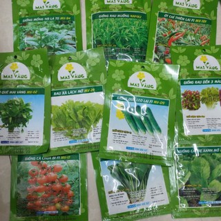 (GÍA SỈ) Combo hạt giống_10 loại rau củ quả dễ trồng, dễ chăm sóc tại nhà