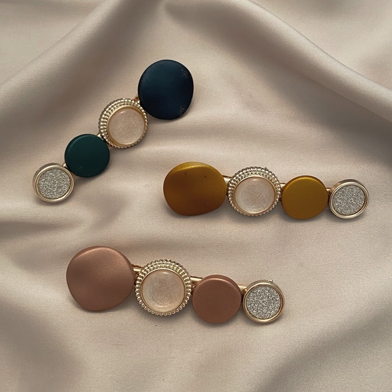 Kẹp tóc nhỏ đính ngọc trai giả phong cách Hàn Quốc thời trang