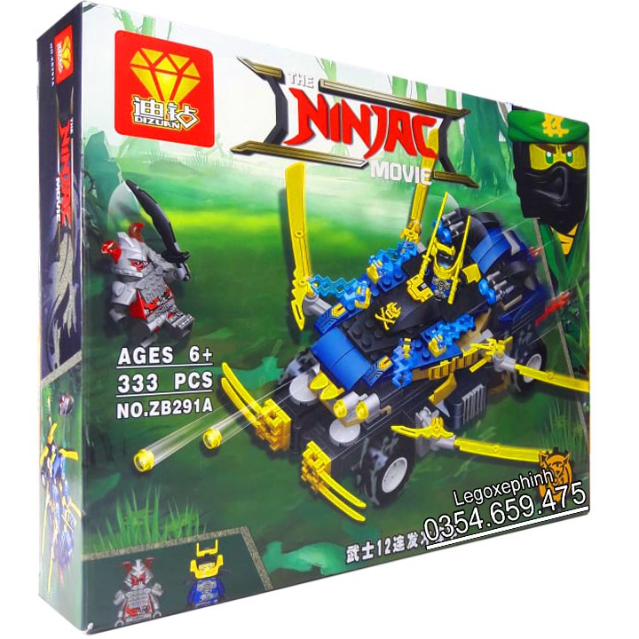 Bộ Lego Xếp Hình Ninjago Siêu Robot Chiến Đấu . Gồm 333 chi tiết . Lego Ninjago Lắp Ráp Đồ Chơi Cho Bé.