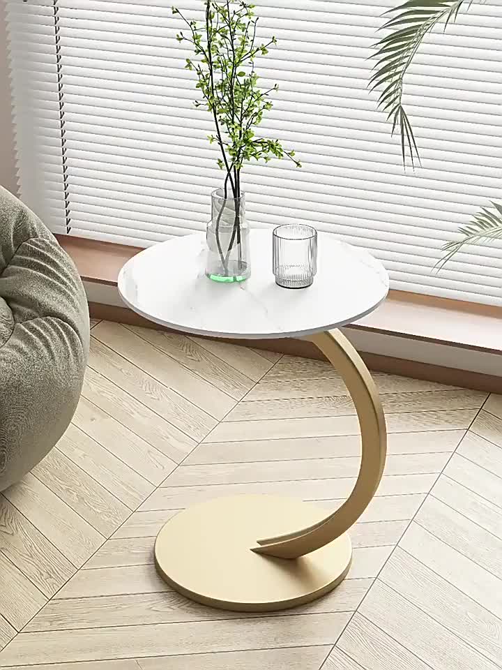 Bàn cà phê JJT nhỏ gọn đơn giản nhẹ sang trọng dùng trang trí bên ghế sofa/ phòng khách/ ban công | BigBuy360 - bigbuy360.vn