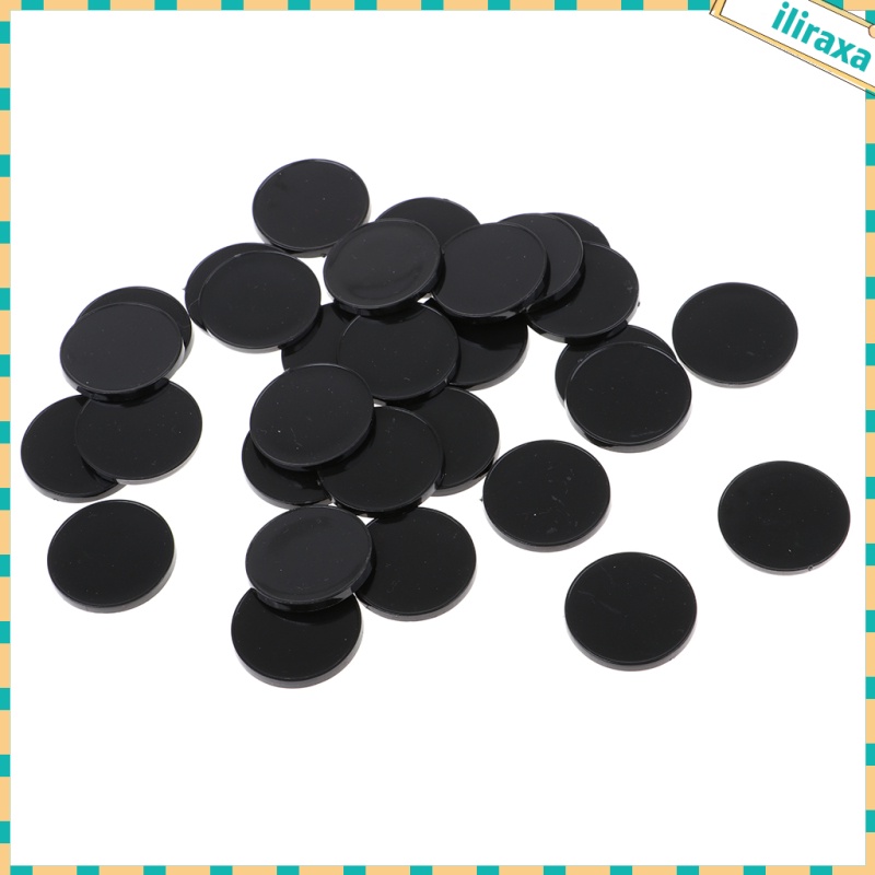 Bộ 30 Đế Nhựa Tròn 22mm Cho Thu Nhỏ RPG Wargame