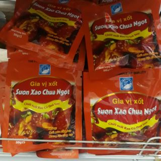 Gia vị sốt Sườn xào chua ngọt.