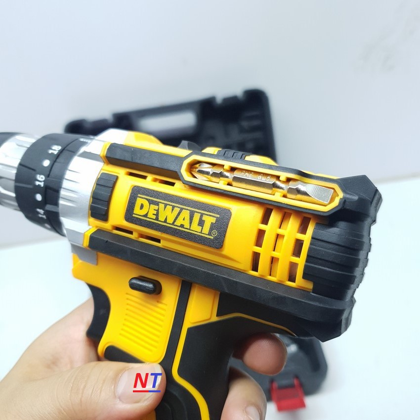 [FreeShip] Máy Khoan Bê Tông Dewalt 26V - 2 Pin Chuẩn 5 Cell - Máy Khoan Tường, Máy Bắt Vít - Máy Khoan Có Búa