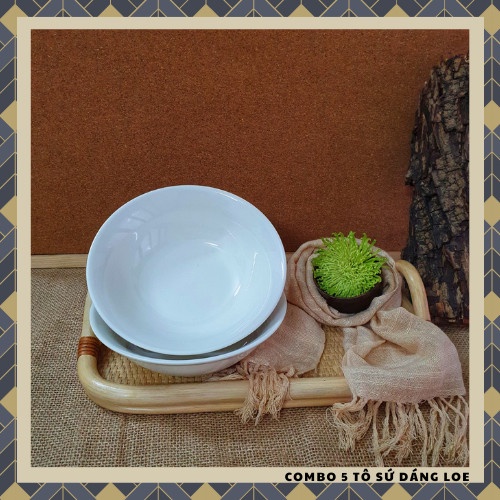 Tô sứ trắng 15,5cm