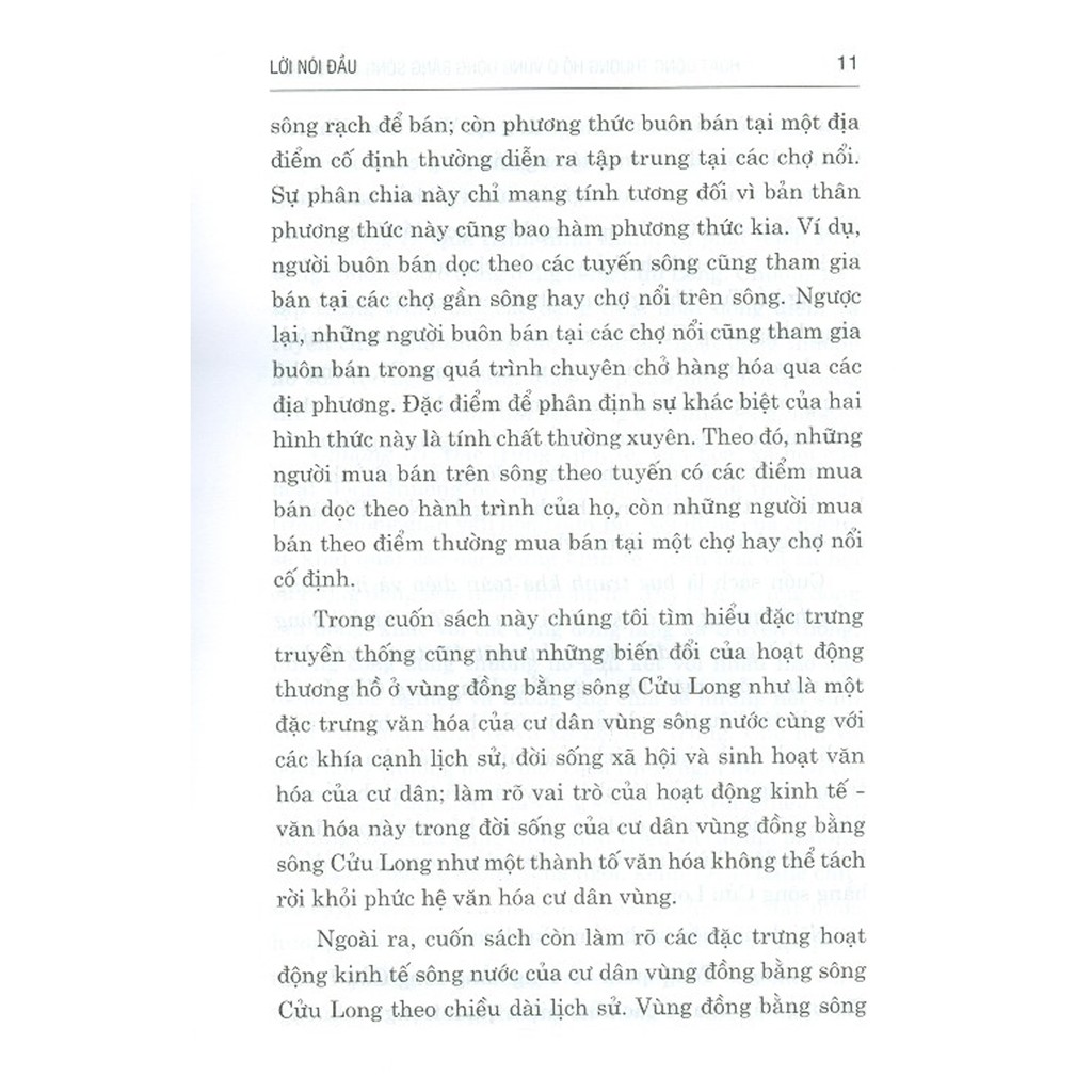 Sách - Hoạt Động Thương Hồ Ở Vùng Đồng Bằng Sông Cửu Long - Truyền Thống Và Biến Đổi