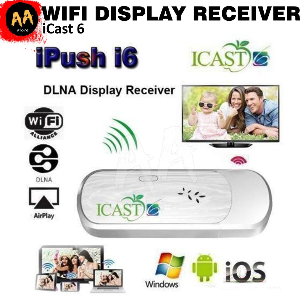 Thiết Bị Chia Sẻ Hình Ảnh Lên Tivi 6 Dongle Hdmi Wifi Miracast Ios & Android