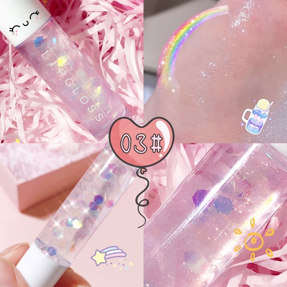 TEAYASON Cute Floral Print Liquid Lipgloss và Son dưỡng môi dạng lỏng dưỡng ẩm không màu trong suốt chất lượng cao | BigBuy360 - bigbuy360.vn