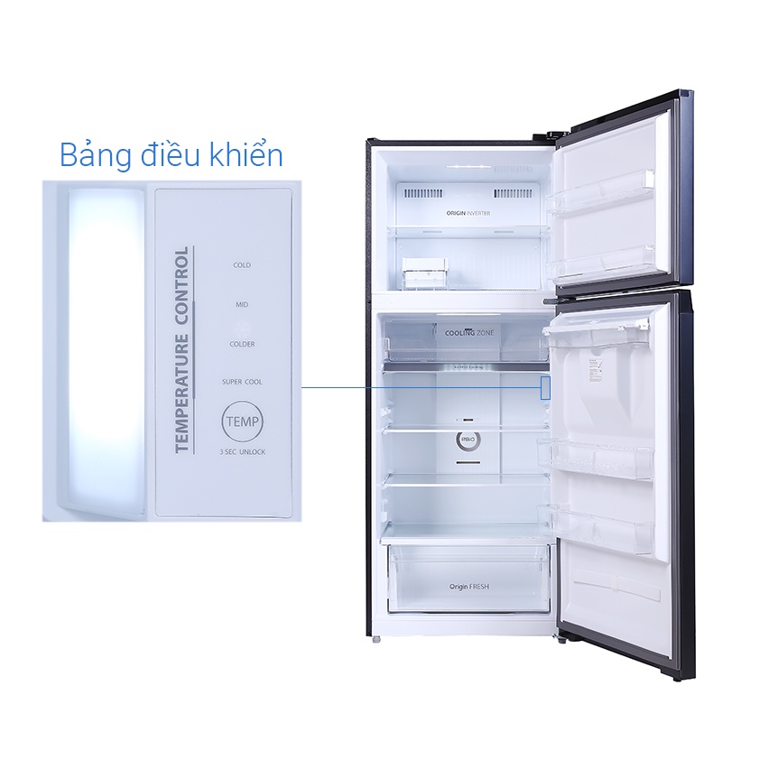 Tủ lạnh Toshiba Inverter 407 lít GR-RT535WE-PMV(06)-MG - Ngăn đông mềm, Khử mùi diệt khuẩn với PureBio, Freeship HCM.