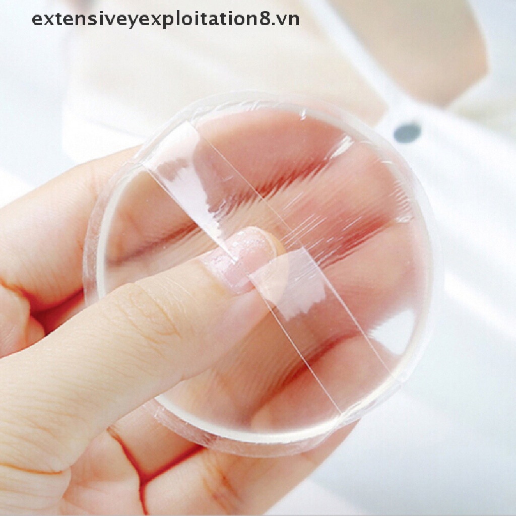 [Hàng mới về] Mút Trang Điểm Ướt Và Khô Bằng Silicone Đa Năng Trong Suốt