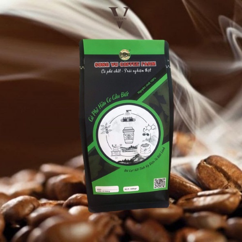 Cà phê Arabica Cầu Đất, cafe nguyên chất từ Song Vũ Farm đắng dịu, chua thanh, hậu vị ngọt cafe pha phin 500g | BigBuy360 - bigbuy360.vn