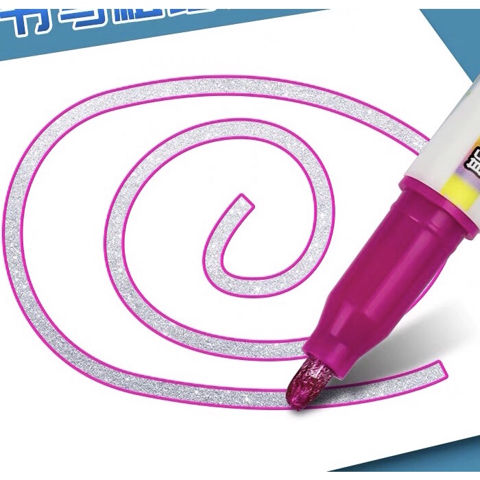 Bút outline kim tuyến⚡COMBO 3 BÚT⚡có nét viền chữ sẵn outline marker nổi bật, bút kim tuyến ghi nét viền
