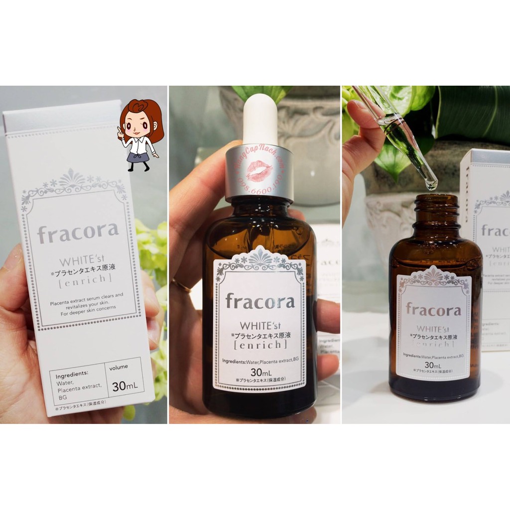 30ml - Serum fracora enrich các loại, fracora plasaitai, fracora white liftest chống lão hoá trắng da