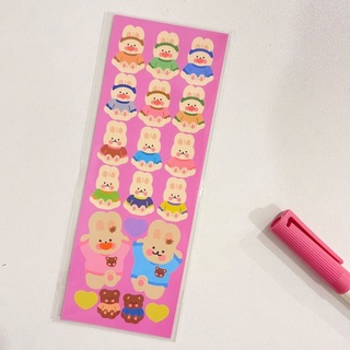 Stickers dán cún thỏ xinh xắn