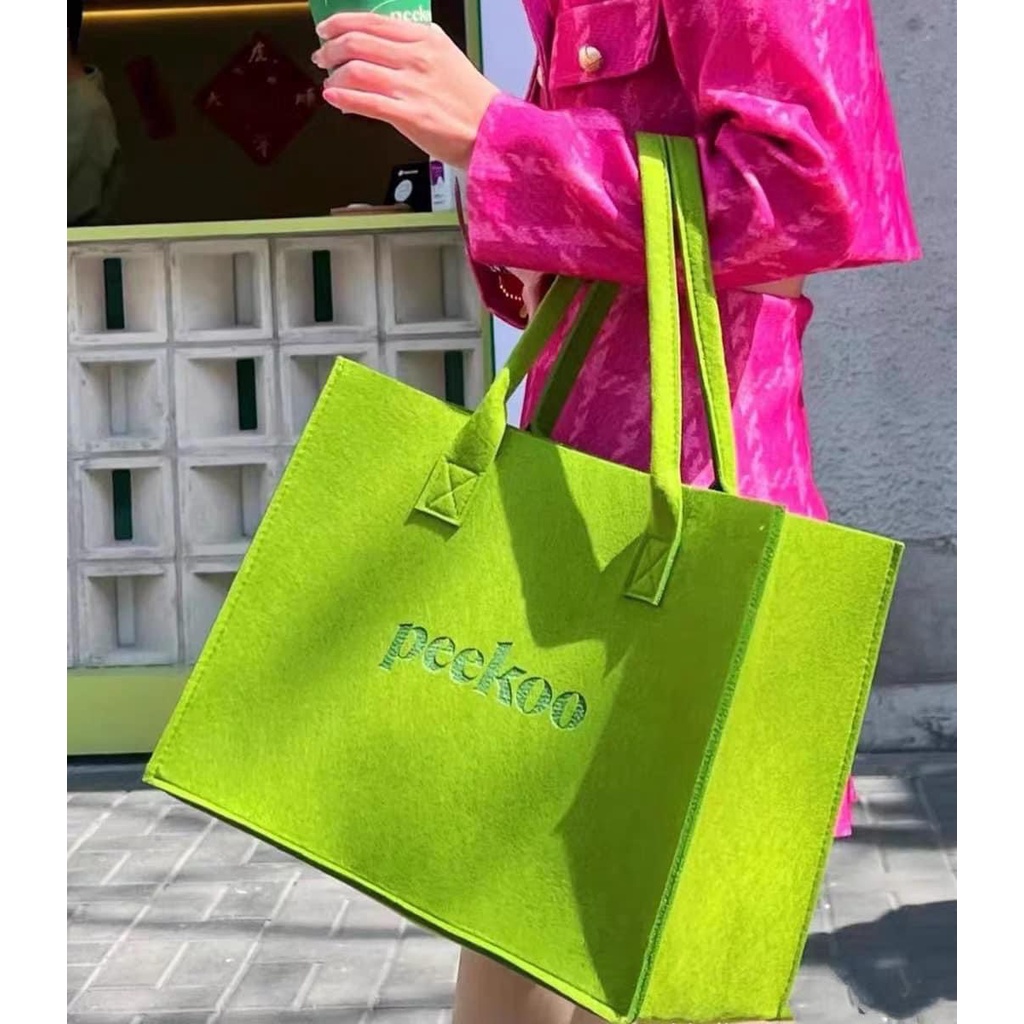 Túi Peekoo xanh lá đi biển du lịch đi chơi đi làm | MS T4