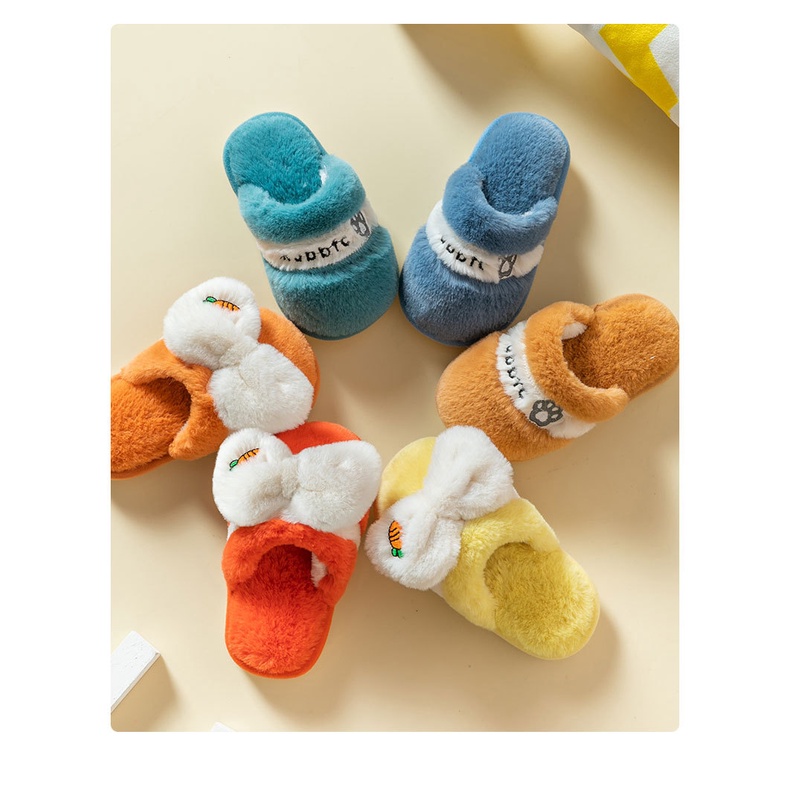 (TH5) Dép Bông Trẻ Em, Dép Bông Bé Gái, Bé Trai Cao Cấp