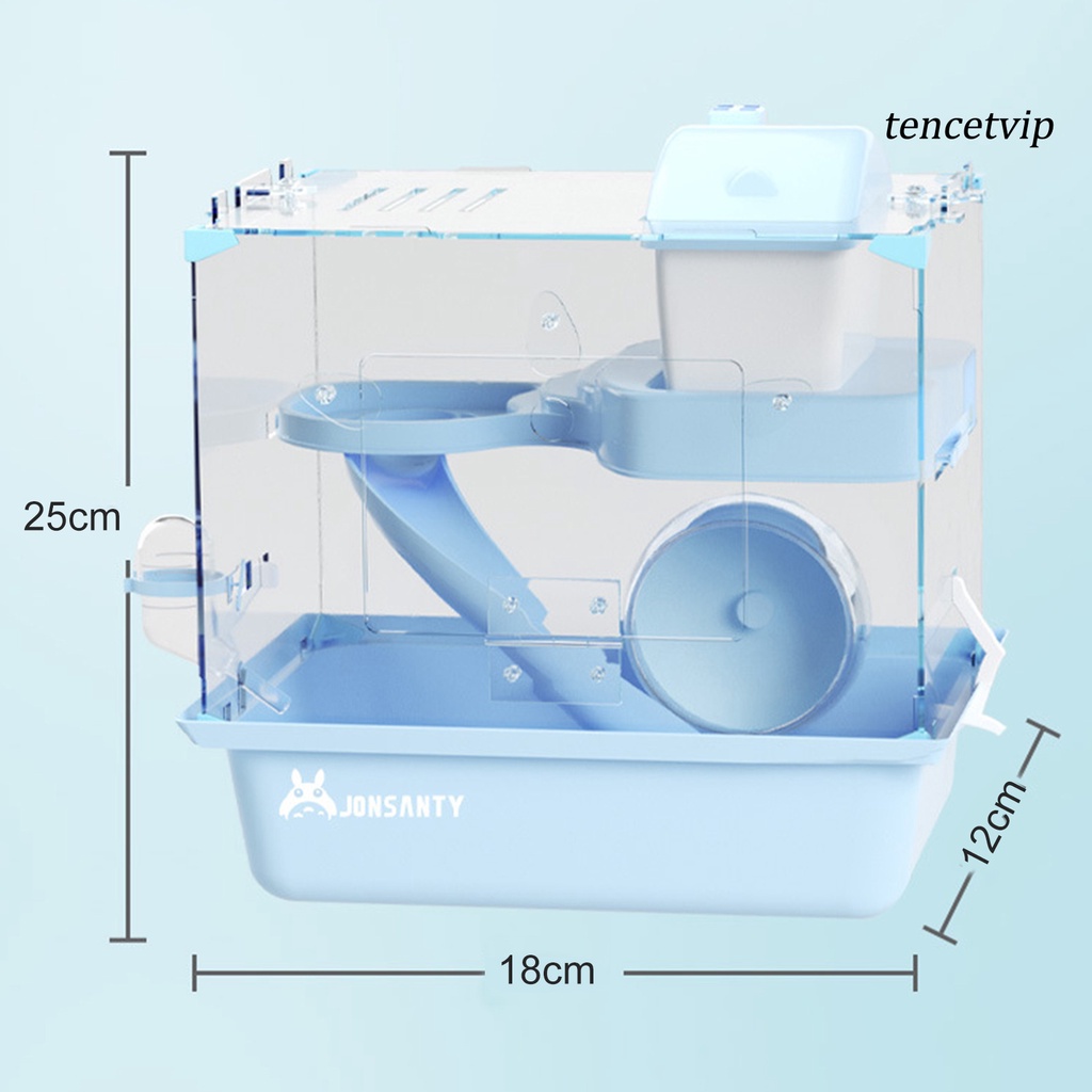 Lồng Nuôi Chuột Hamster Bằng Nhựa Trong Suốt Giữ Ấm Mùa Đông