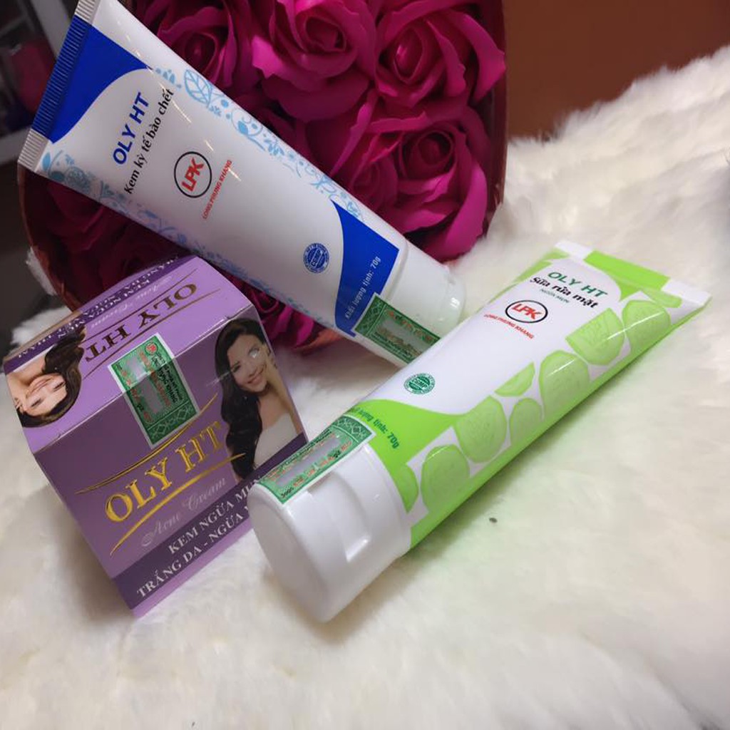 Kem ngừa mụn - Trắng da - Ngừa vết thâm OLY HT (Hàng chính hãng Long Phụng Khang) | BigBuy360 - bigbuy360.vn