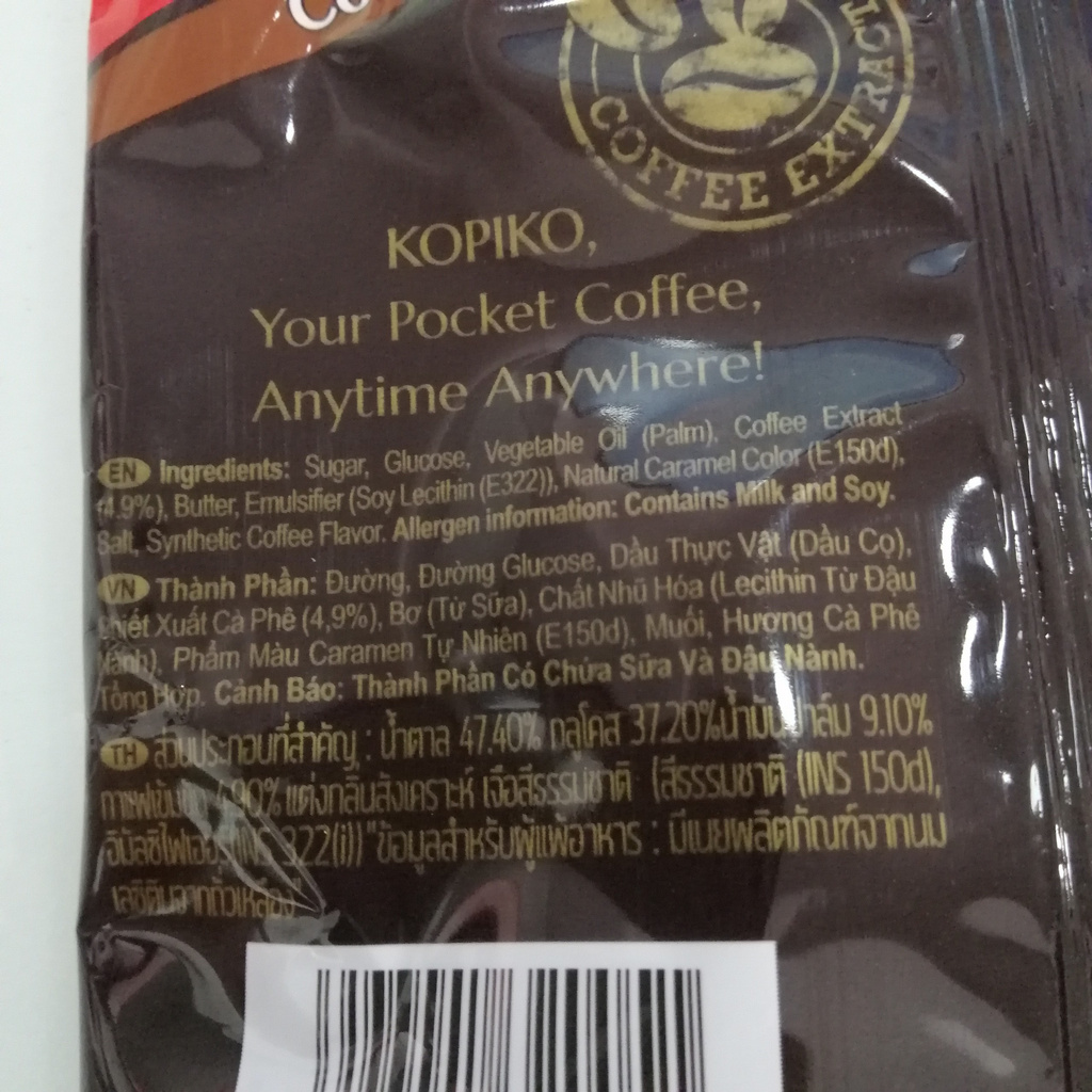 Kẹo Cà Phê Kopiko Coffee Candy (Gói 150g)