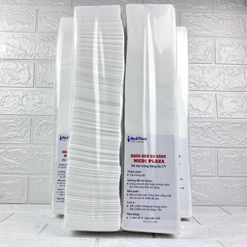 Giấy lau mặt trong thẩm mỹ, Spa (200 tờ/cây) - Khăn giấy lau mặt dùng trong Spa loại 1