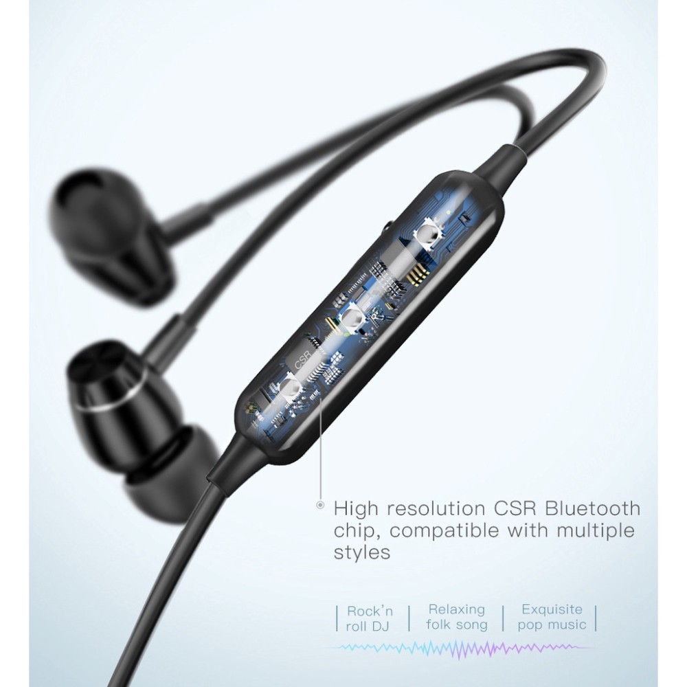 Tai nghe bluetooth Baseus S09 không dây 5.0 IPX5 chống nước tích hợp micro cho âm thanh 3D