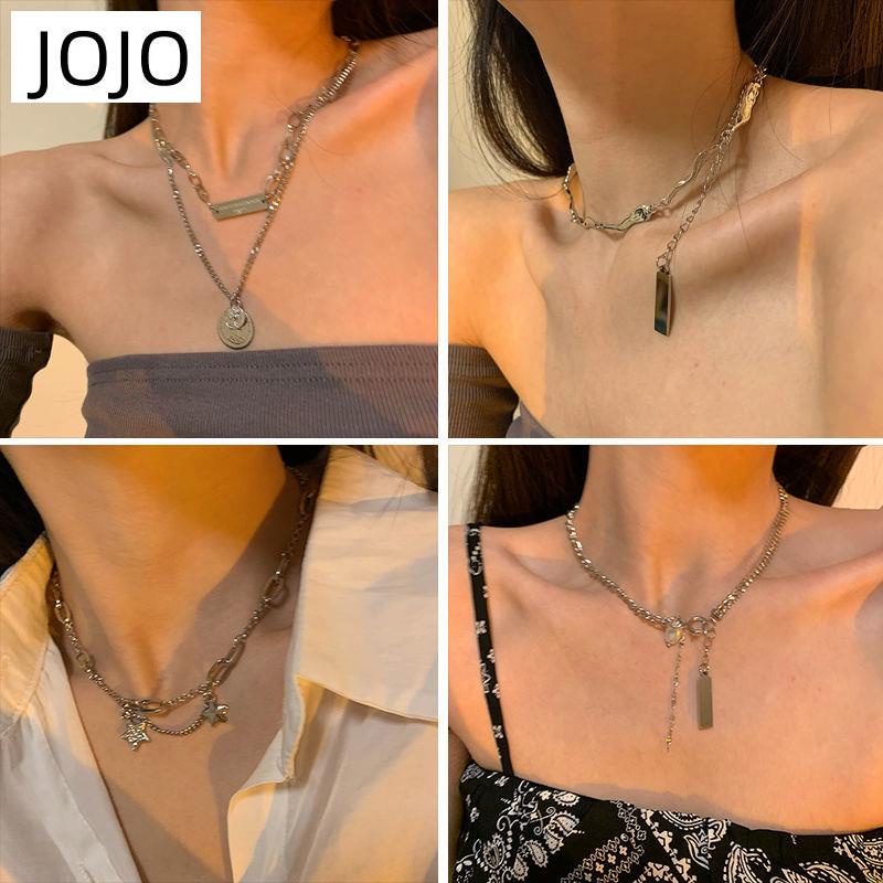 Dây Chuyền Hai Lớp Mặt Hình Gấu Phong Cách Hip Hop Cá Tính Dành Cho Nữ